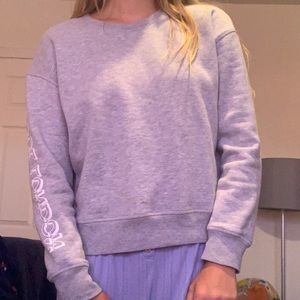 soulcycle grey sweatshirt